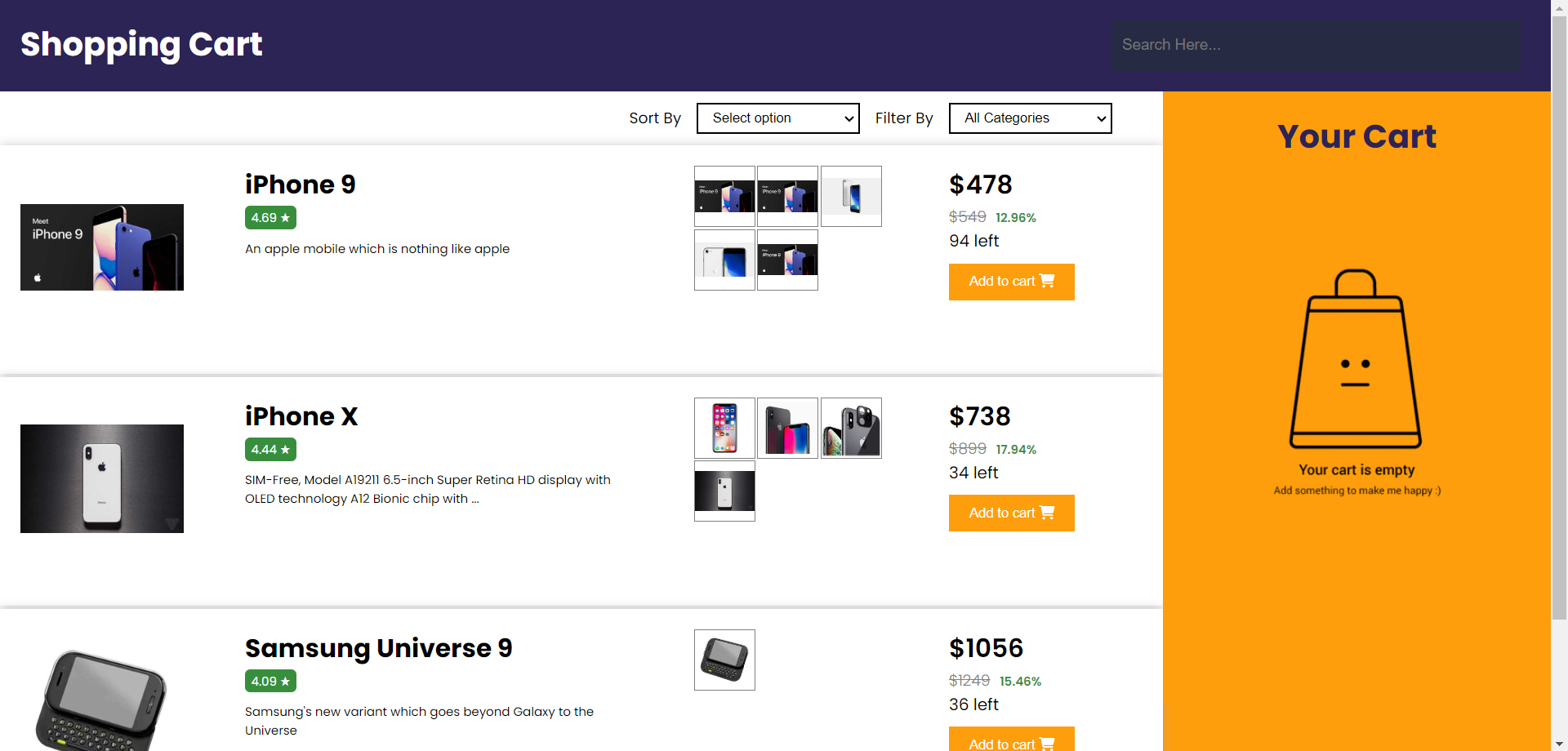 Shopping Cart (jQuery)