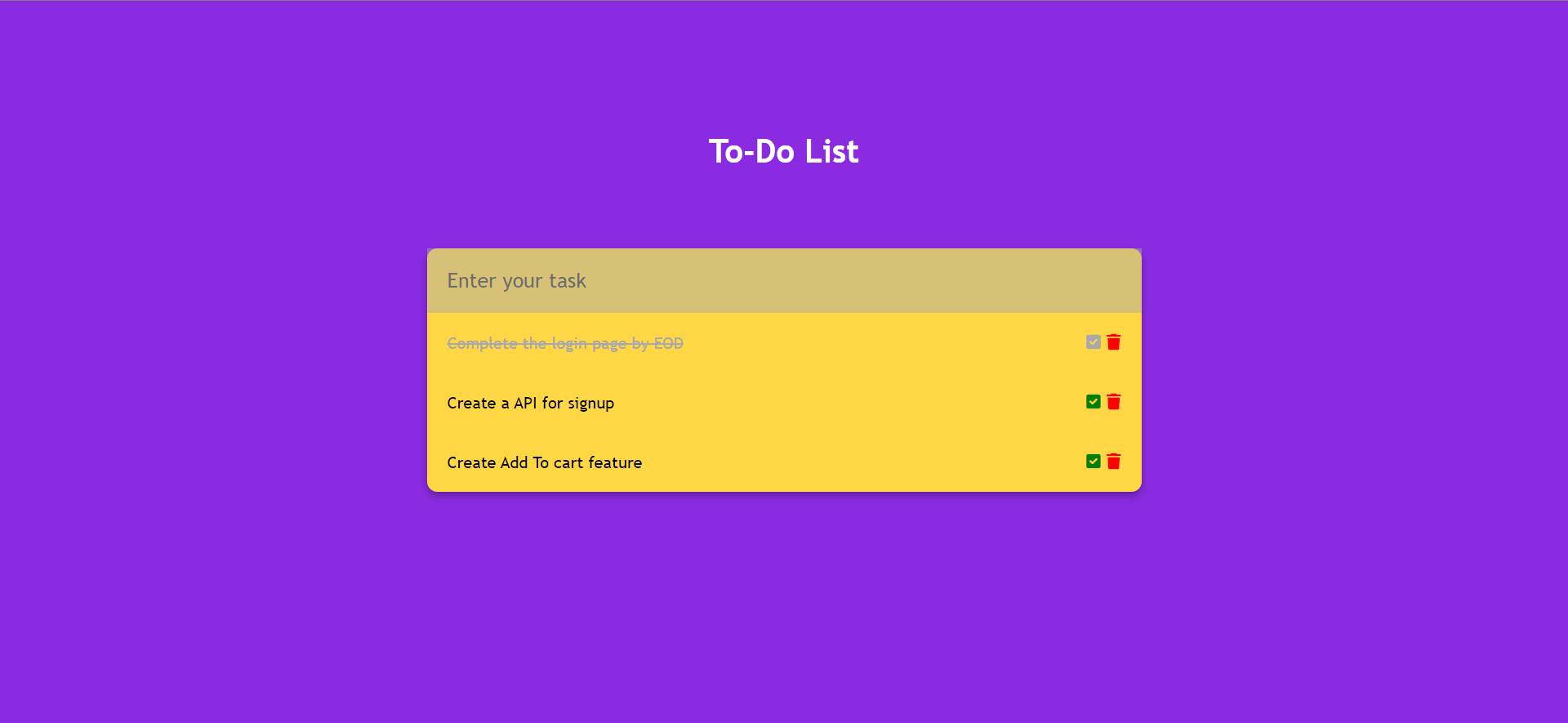 Todo List App